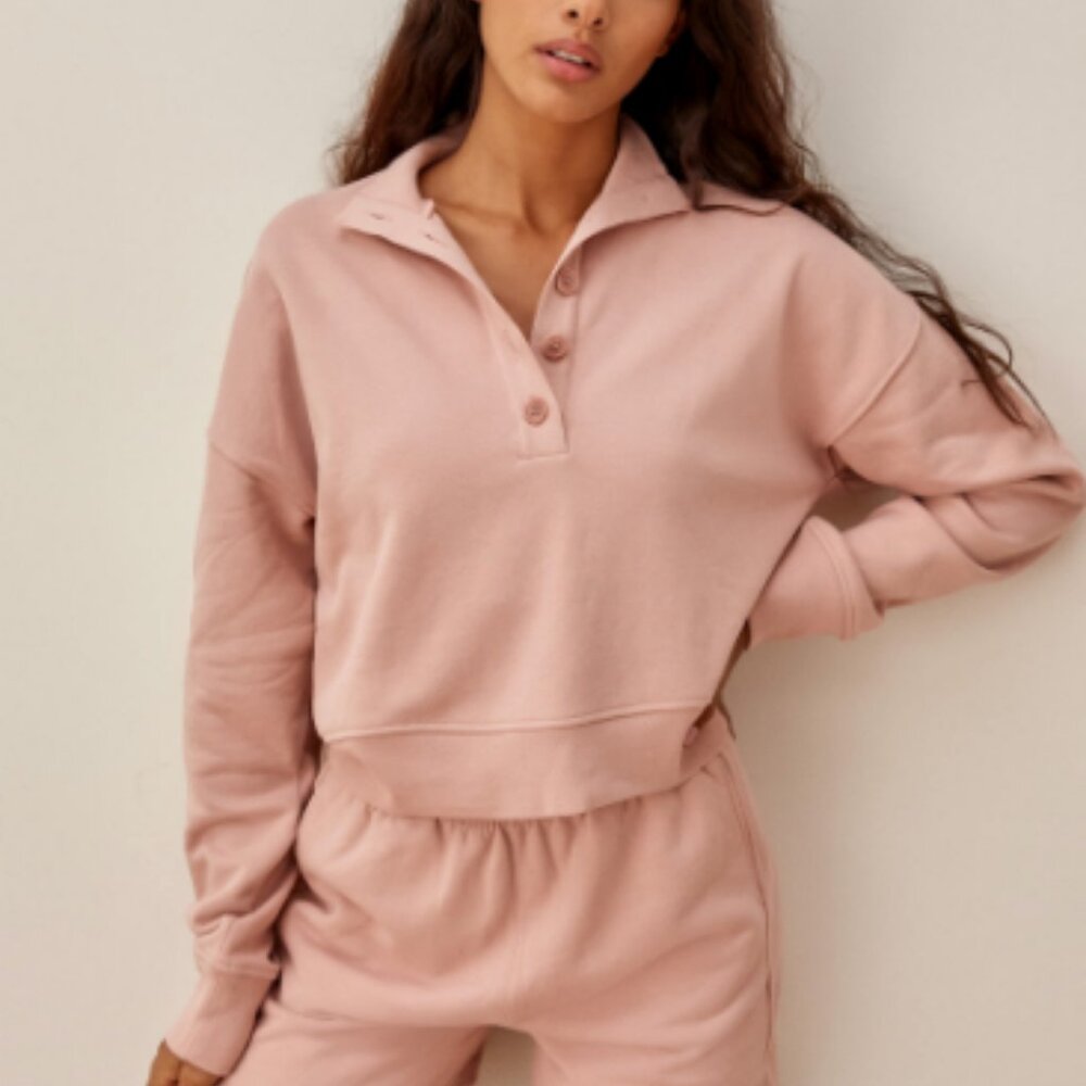 Marla Button Sweatshirt (Reformation)